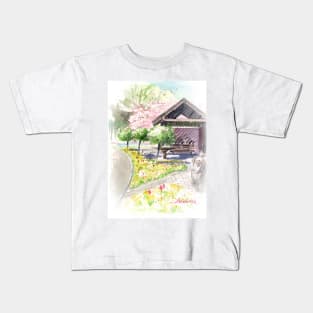 Spring in Maxell Cherry Gardens Kids T-Shirt